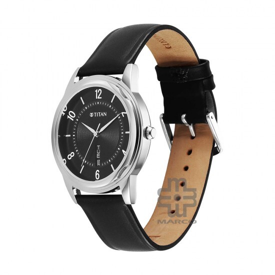 Titan Karishma Zing 1638SL03 Black Dial Leather Strap Men Watch Titan Karishma Zing 1638SL03 Black Dial Leather Strap Men Watch