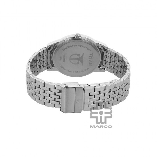Titan Karishma 1638SM01 Silver Dial Stainless Steel Quartz Men's Watch