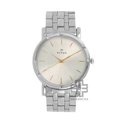 Titan Karishma 1639SM01 Silver Dial Stainless Steel Strap Quartz Men's Watch
