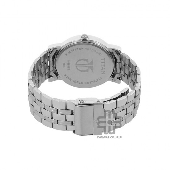 Titan Karishma 1639SM01 Silver Dial Stainless Steel Strap Quartz Men's Watch