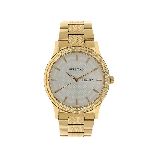 Titan Karishma 1650YM05 Silver Dial Stainless Steel Quartz Men's Watch Titan Karishma 1650YM05 Silver Dial Stainless Steel Quartz Men's Watch