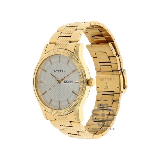 Titan Karishma 1650YM05 Silver Dial Stainless Steel Quartz Men's Watch