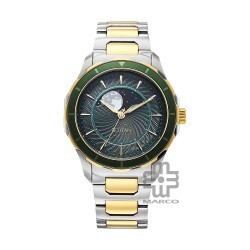 Titan Noor Collection 1688KM08 Green Dial Stainless Steel Strap Men Watch