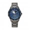 Titan Noor Collection 1688KM09 Blue Dial Stainless Steel Strap Men Watch
