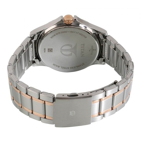 Titan Classique 1698KM01 Brown Dial Stainless Steel Quartz Men's Watch Titan Classique 1698KM01 Brown Dial Stainless Steel Quartz Men's Watch