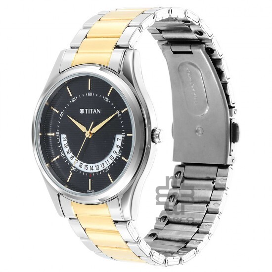 Titan Karishma 1713BM02 Black Dial Stainless Steel Quartz Men's Watch