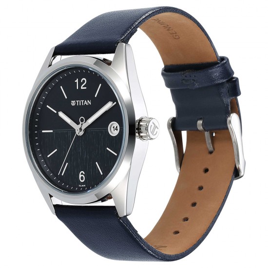 Titan Neo 1729SL06 Blue Dial Leather Strap Quartz Men's Watch Titan Neo 1729SL06 Blue Dial Leather Strap Quartz Men's Watch