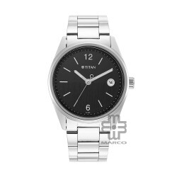 Titan Neo 1729SM08 Black Dial Stainless Steel Quartz Men's Watch