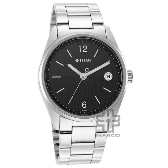 Titan Neo 1729SM08 Black Dial Stainless Steel Quartz Men's Watch