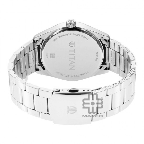 Titan Neo 1729SM08 Black Dial Stainless Steel Quartz Men's Watch