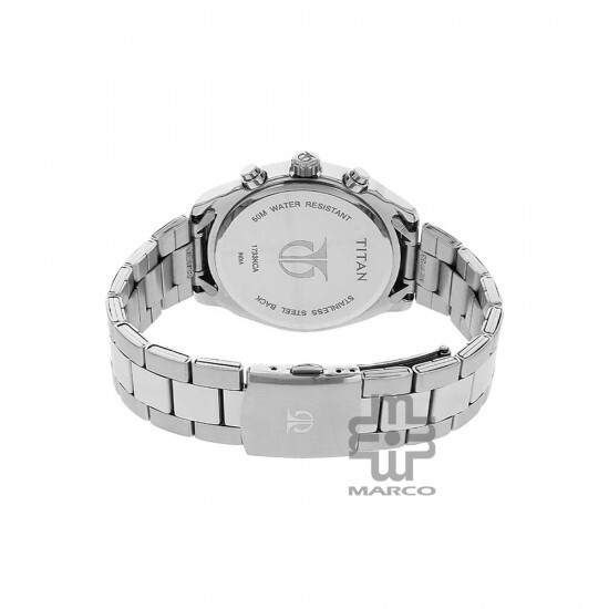 Titan Neo 1733KM01 Multifunction Anthracite Dial Stainless Steel Strap Quartz Men's Watch