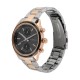Titan Neo 1733KM03 Multifunction Black Dial Two Toned Stainless Steel Strap Quartz Men's Watch