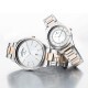Titan Bandhan 17672596KM01 Day and Date Silver Dial Stainless Steel Strap Quartz Couple Watch