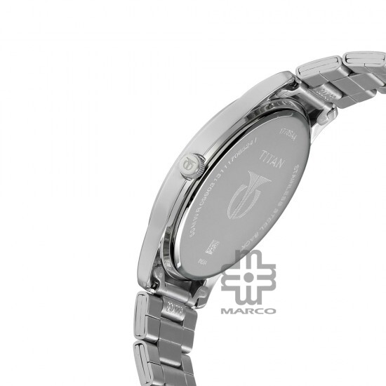 Titan Workwear 1770SM01 White Dial Stainless Steel Strap Men Watch