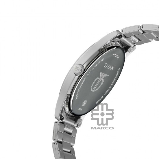 Titan Workwear 1770SM02 Black Dial Stainless Steel Strap Men Watch