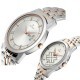 Titan Bandhan 17742565KM01 Day and Date Silver Dial Stainless Steel Strap Quartz Couple Watch