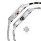 Titan Bandhan 17742565KM01 Day and Date Silver Dial Stainless Steel Strap Quartz Couple Watch