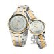 Titan Bandhan 17752481BM01 Analog with Date Silver Dial Stainless Steel Strap Quartz Couple Watch