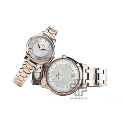 Titan Bandhan 17752481KM01 Analog with Date Silver Dial Stainless Steel Strap Quartz Couple Watch