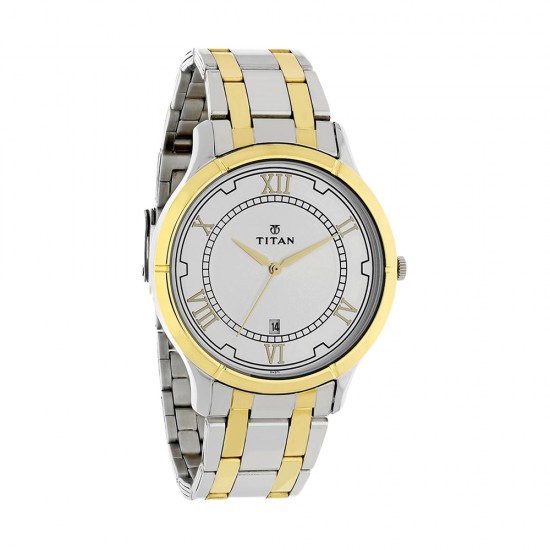 Titan Karishma 1775BM01 Silver Dial Stainless Steel Strap Quartz Men's Watch Titan Karishma 1775BM01 Silver Dial Stainless Steel Strap Quartz Men's Watch