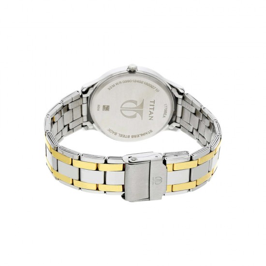 Titan Karishma 1775BM01 Silver Dial Stainless Steel Strap Quartz Men's Watch Titan Karishma 1775BM01 Silver Dial Stainless Steel Strap Quartz Men's Watch