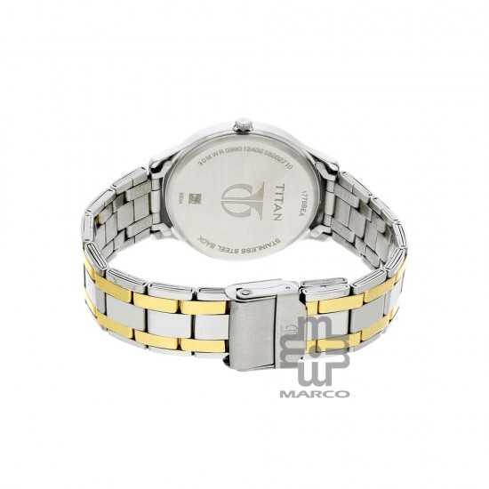 Titan Karishma 1775BM01 Silver Dial Stainless Steel Strap Quartz Men's Watch