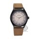 Titan Neo Basic 1802NL03 Biege Dial Leather Strap Quartz Men's Watch