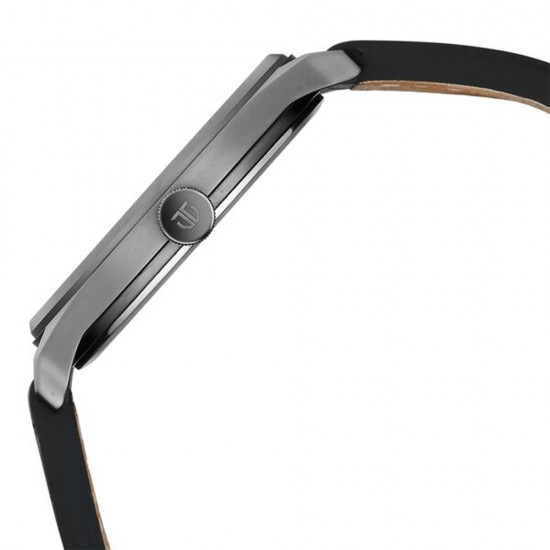 Titan Neo Basic 1802QL04 Grey Dial Leather Strap Quartz Men's Watch