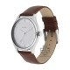 Titan Wrist Wit 1802SL13 Grey Dial Leather Strap Quartz Men Watch