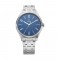 Titan Workwear 1802SM02 Blue Dial Metal Strap Men Watch