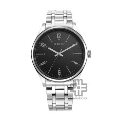 Titan Neo Wrist 1802SM10 Grey Dial Stainless Steel Strap Quartz Men's Watch