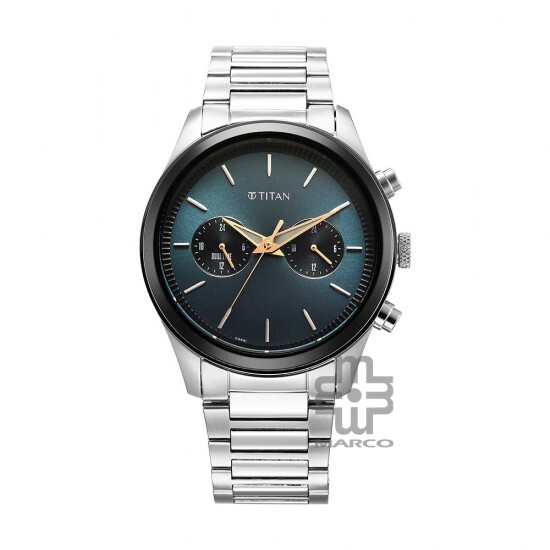 Titan Element 1805KM14 Blue Dial Stainless Steel Strap Quartz
