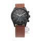 Titan Workwear 1805NL01 Black Dial Multifunction Leather Strap Quartz Men's Watch