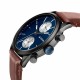 Titan Trendsetter 1805NL03 Midnight Blue Dial Leather Strap Quartz Men's Watch
