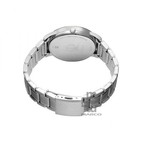 Titan Workwear 1806SM01 White Dial Stainless Steel Strap Quartz Men Watch