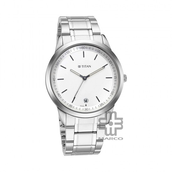 Titan Minimals 1806SM03 White Dial Metal Strap Quartz Men's Watch Titan Minimals 1806SM03 White Dial Metal Strap Quartz Men's Watch