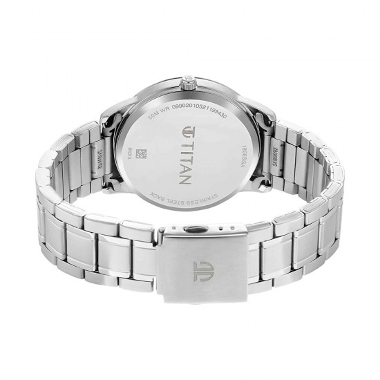 Titan Minimals 1806SM03 White Dial Metal Strap Quartz Men's Watch Titan Minimals 1806SM03 White Dial Metal Strap Quartz Men's Watch