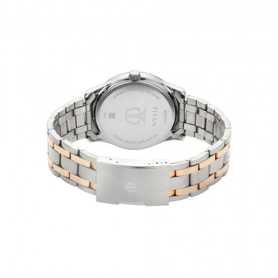 Titan Karishma 1823KM01 Silver Dial Stainless Steel Strap Quartz Men's Watch Titan Karishma 1823KM01 Silver Dial Stainless Steel Strap Quartz Men's Watch