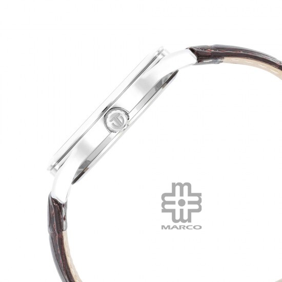 Titan Trendsetter 1823SL02 White Dial Leather Strap Quartz Men's Watch