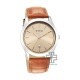 Titan Trendsetters 1823SL04 Light Rose Gold Dial Leather Strap Quartz Men's Watch