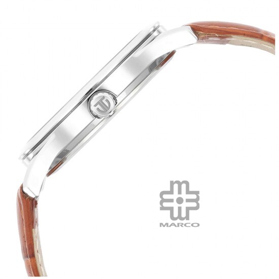 Titan Trendsetters 1823SL04 Light Rose Gold Dial Leather Strap Quartz Men's Watch