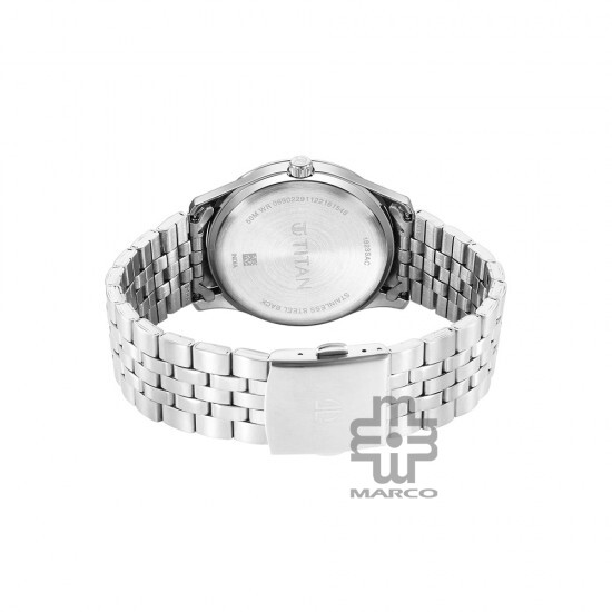 Titan Urban 1823SM04 Green Dial Stainless Steel Strap Quartz Men's Watch