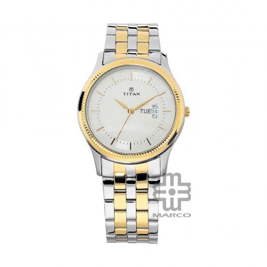 Titan Karishma 1824BM01 Silver Dial Stainless Steel Strap Quartz Men's Watch