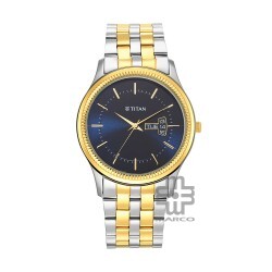 Titan Karishma 1824BM03 Blue Dial Stainless Steel Strap Quartz Men's Watch