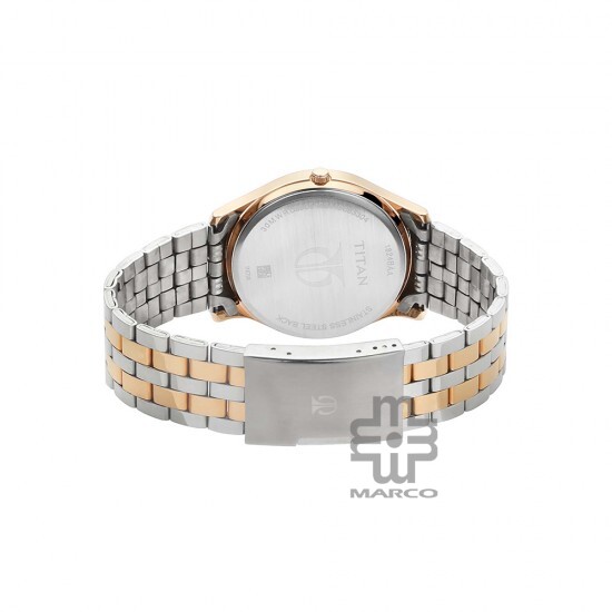 Titan Karishma 1824KM01 Brown Dial Stainless Steel Strap Quartz Men's Watch