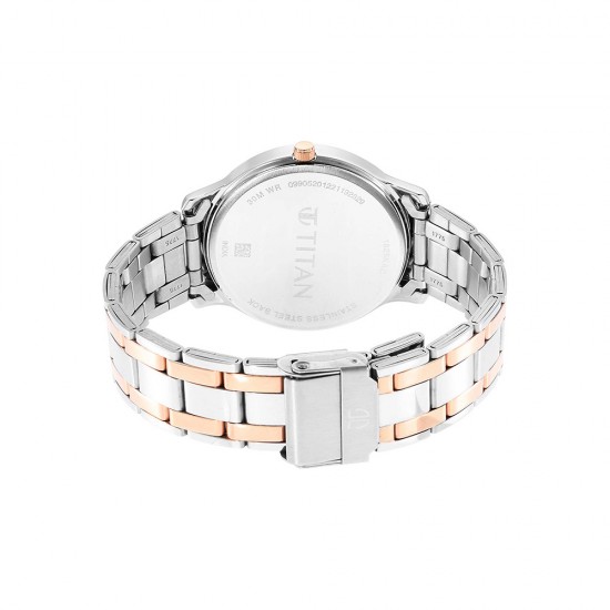 Titan Karishma 1825KM02 Black Dial Stainless Steel Strap Quartz Men's Watch Titan Karishma 1825KM02 Black Dial Stainless Steel Strap Quartz Men's Watch
