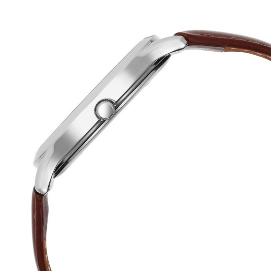 Titan Karishma 1825SL15 Silver Dial Leather Strap Quartz Men's Watch