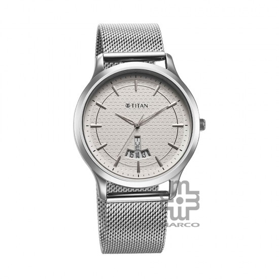 Titan Karishma 1825SM10 Silver Dial Stainless Steel Strap Quartz Men's Watch