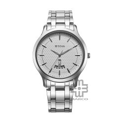 Titan Karishma 1825SM12 White Dial Stainless Steel Strap Men Watch