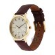 Titan Tet 1825YL07 Light Champagne Dial Leather Strap Men's Watch